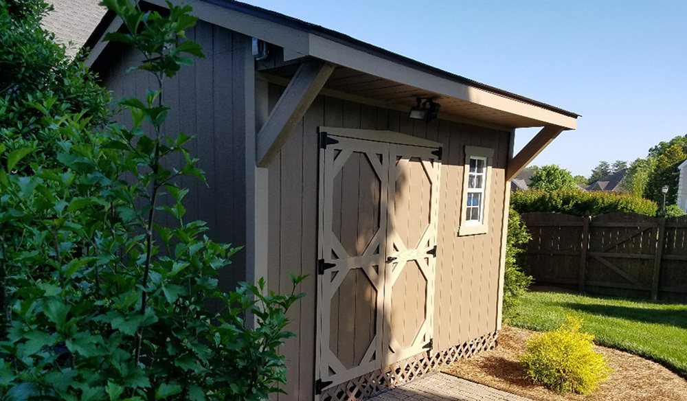 Ten by twelve cottage style shed
